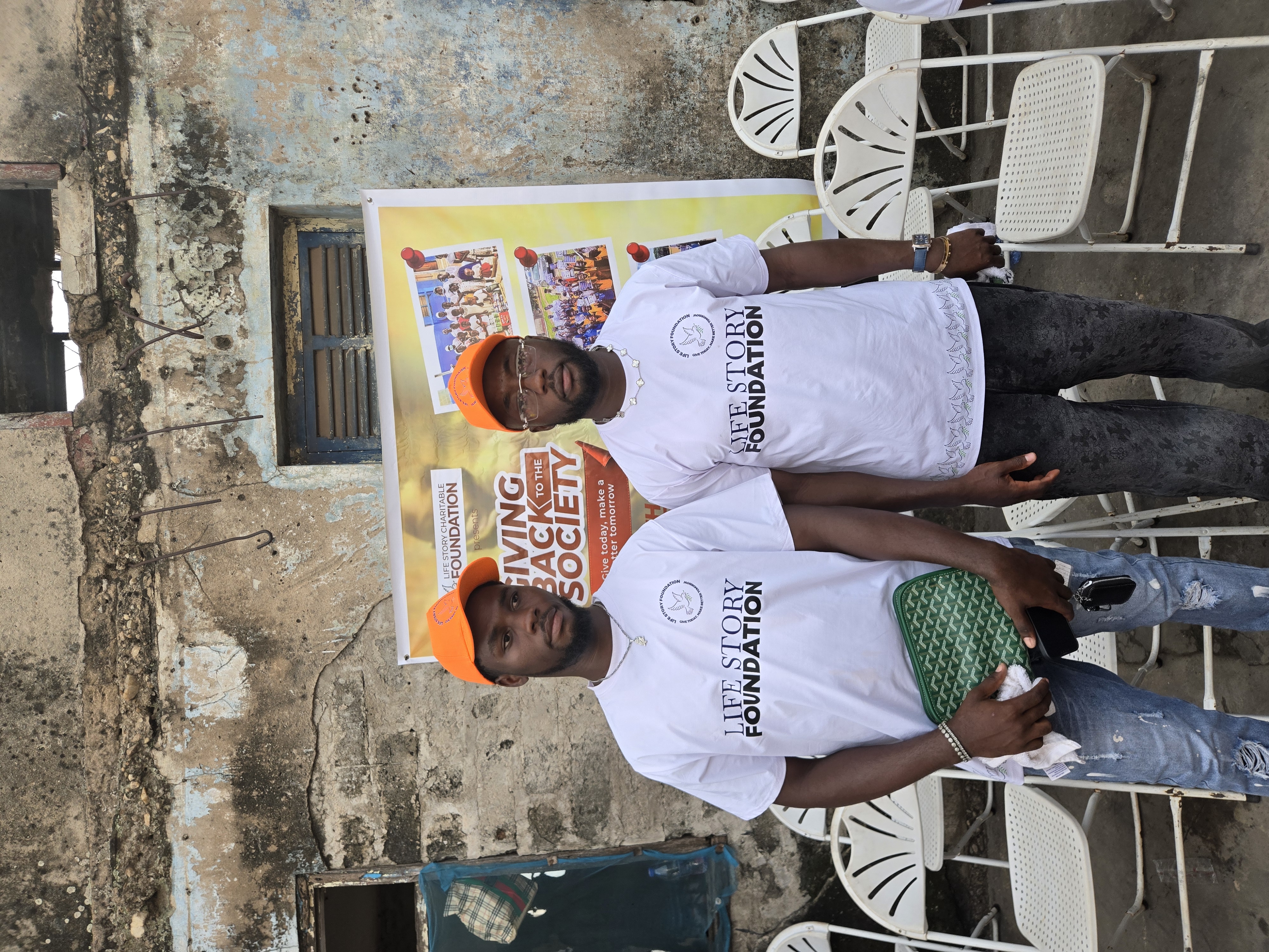 Christmas outreach meal at Krofrom, Kumasi