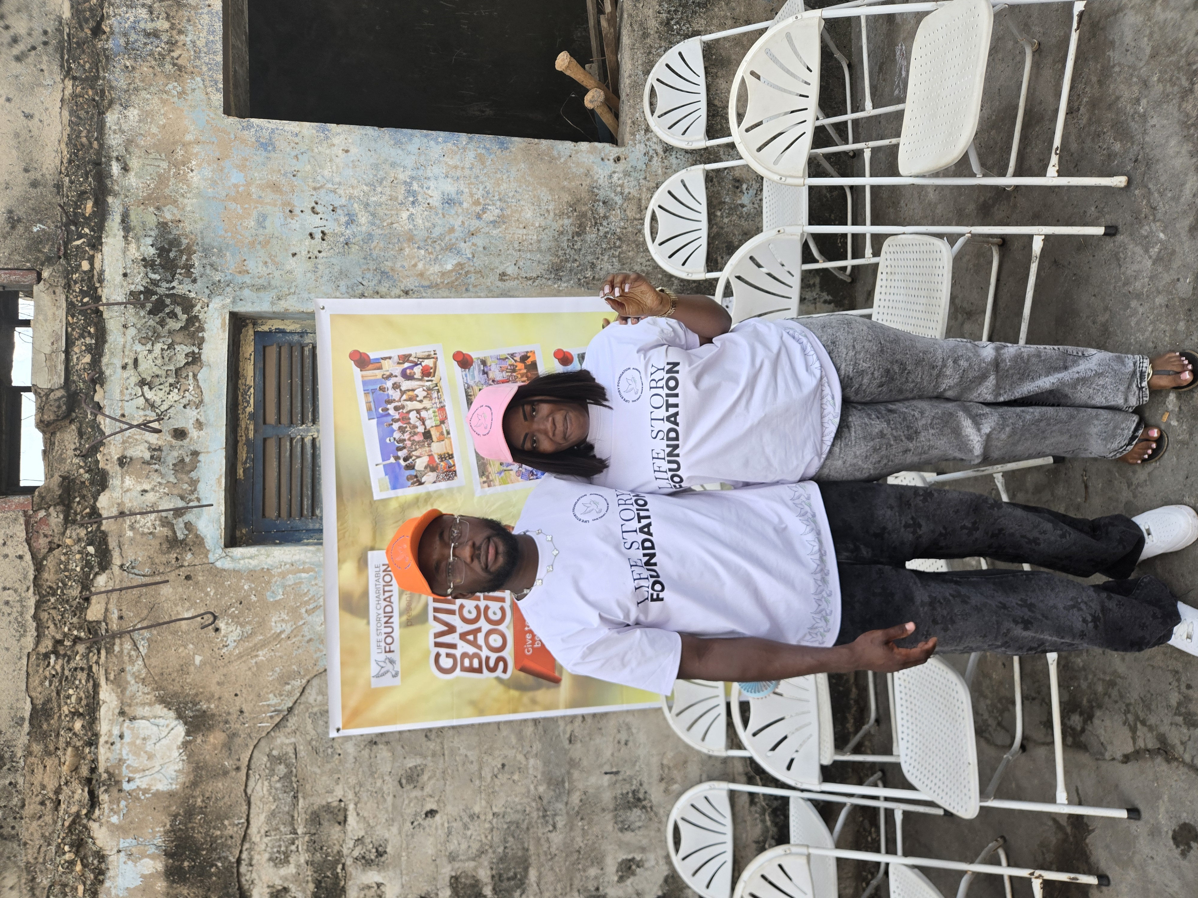 Christmas outreach meal at Krofrom, Kumasi