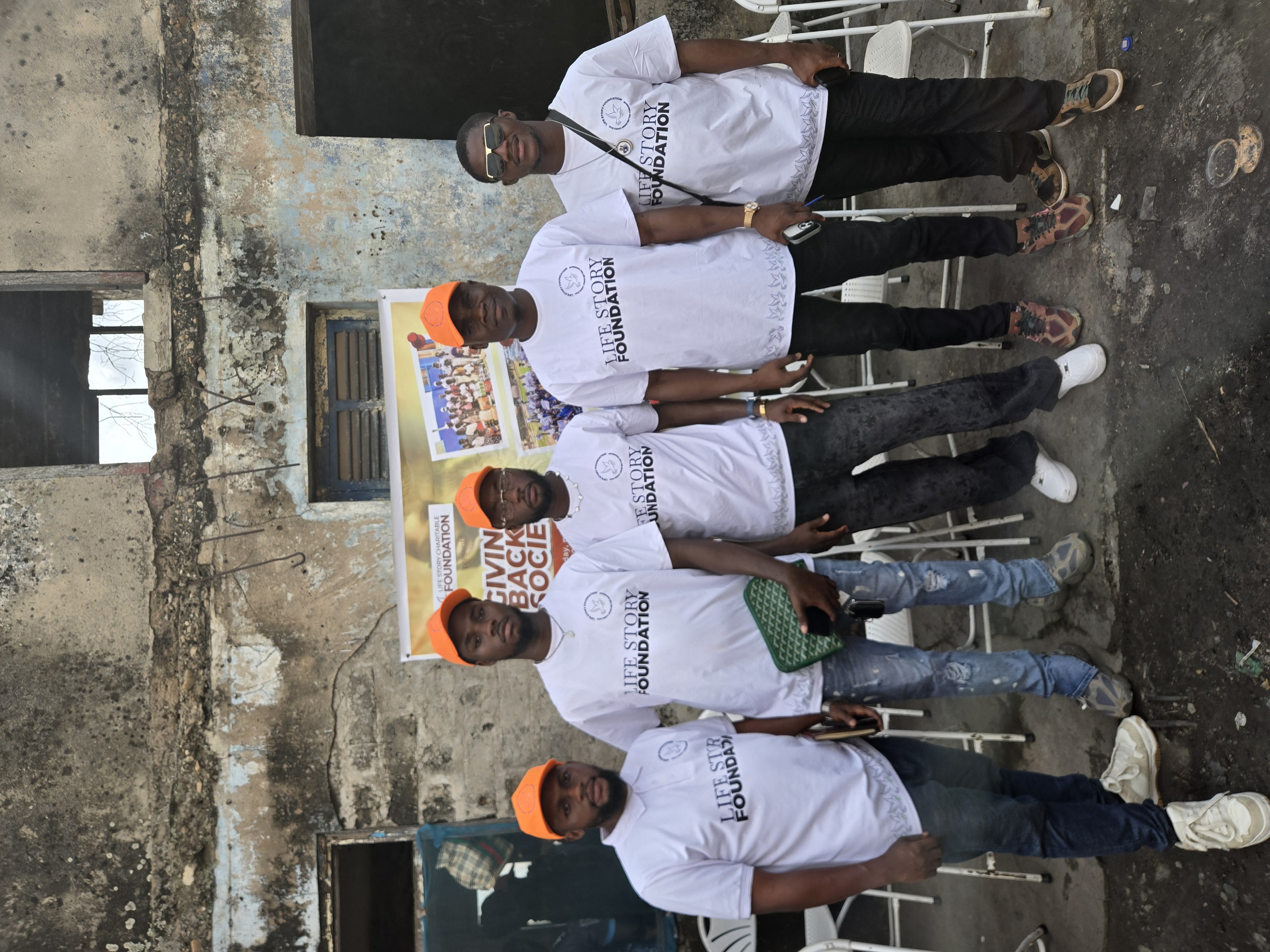 Christmas outreach meal at Krofrom, Kumasi