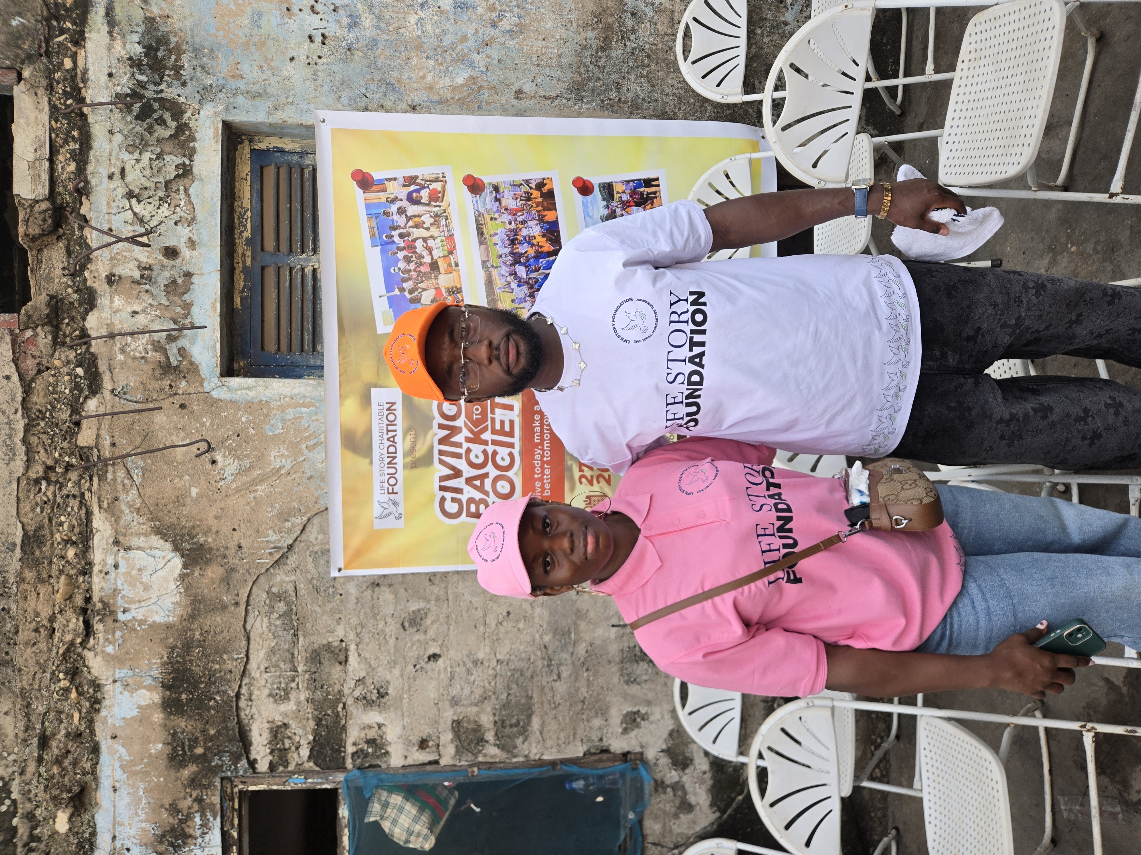 Christmas outreach meal at Krofrom, Kumasi
